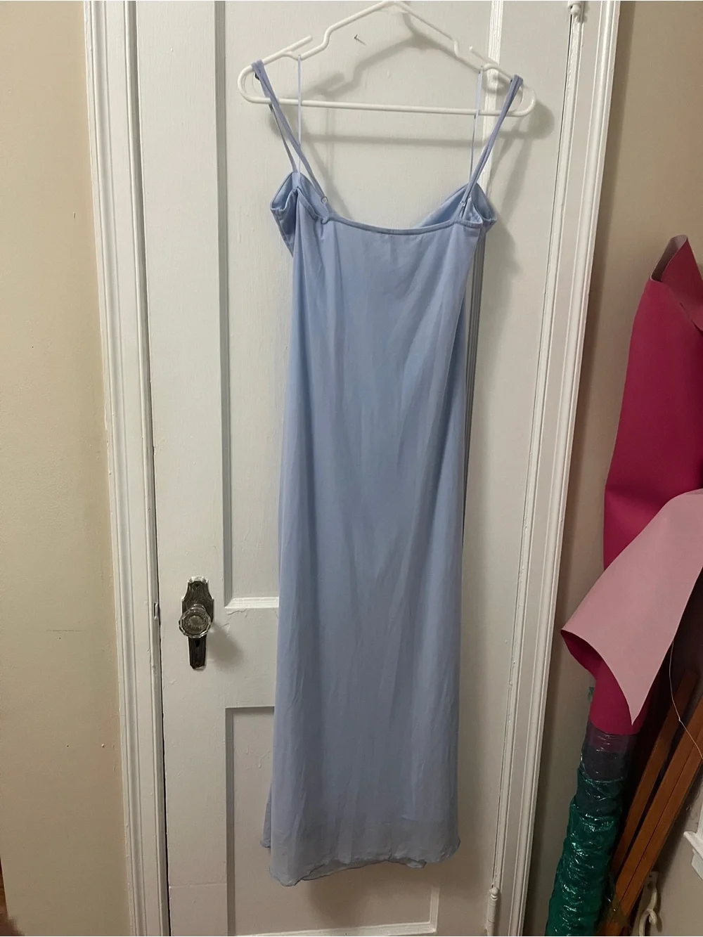 Light Blue Maxi Slip Dress